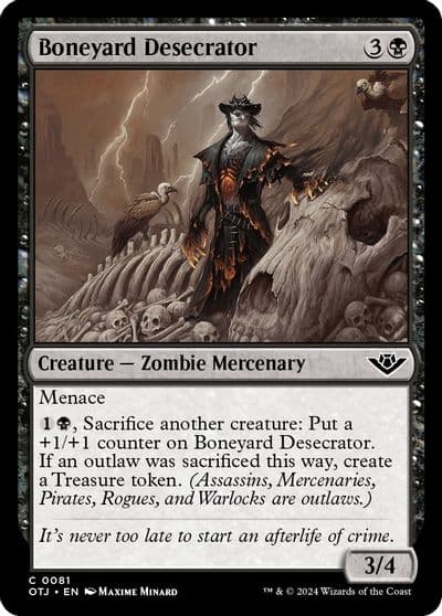 Boneyard Desecrator Outlaws of Thunder Junction Magic card