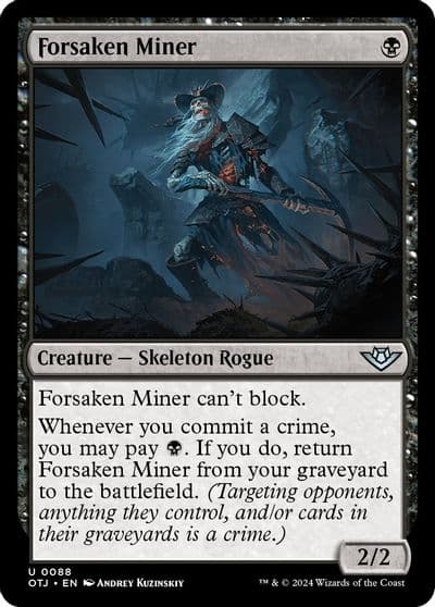 Forsaken Miner Outlaws of Thunder Junction Magic card