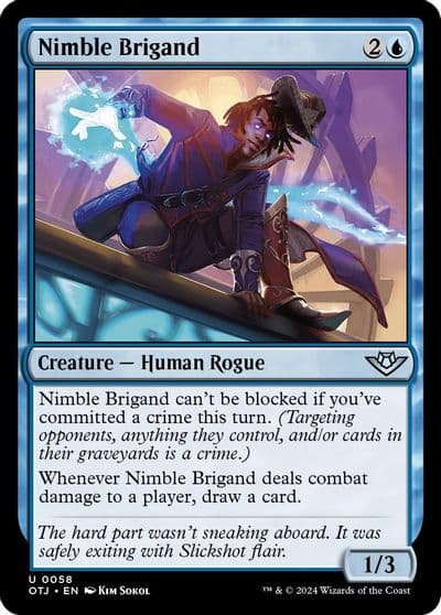 Nimble Brigand Outlaws of Thunder Junction Magic card