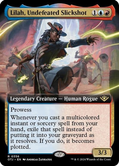 Lilah Undefeated Slickshot Extended Art Outlaws of Thunder Junction Magic card