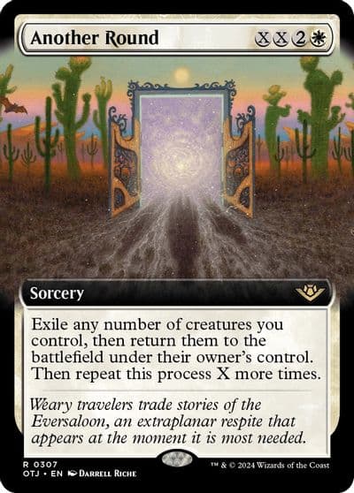 Another Round Extended Art Outlaws of Thunder Junction Magic card