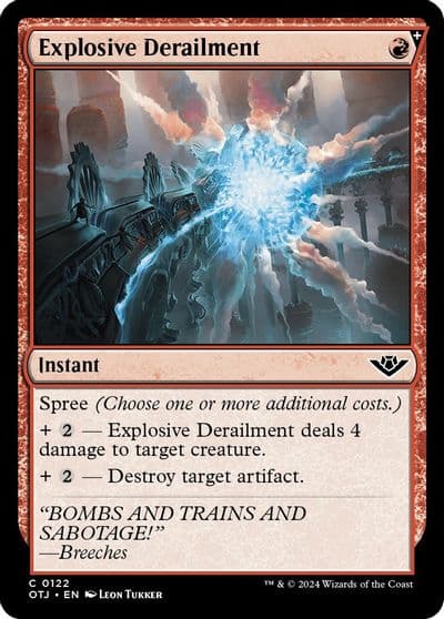 Explosive Derailment Outlaws of Thunder Junction Magic card