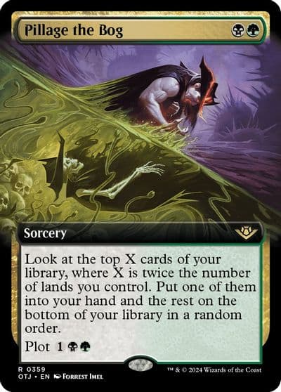 Pillage the Bog Extended Art Outlaws of Thunder Junction Magic card