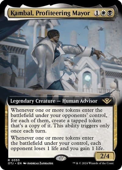 Kambal Profiteering Mayor Extended Art Outlaws of Thunder Junction Magic card