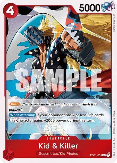 Kid and Killer Extra Booster: Memorial Collection One Piece card