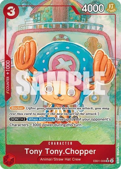 Tony TonyChopper Alternate Art Extra Booster: Memorial Collection One Piece card