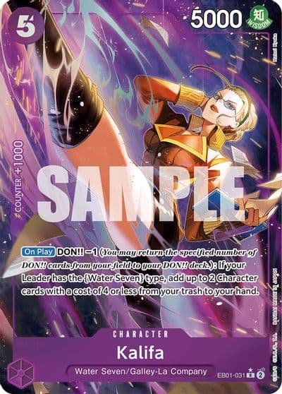 Kalifa Alternate Art Extra Booster: Memorial Collection One Piece card