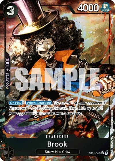 Brook 046 Alternate Art Extra Booster: Memorial Collection One Piece card