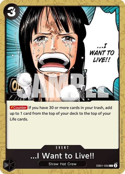 I Want to Live Extra Booster: Memorial Collection One Piece card