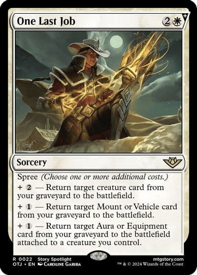 One Last Job Outlaws of Thunder Junction Magic card