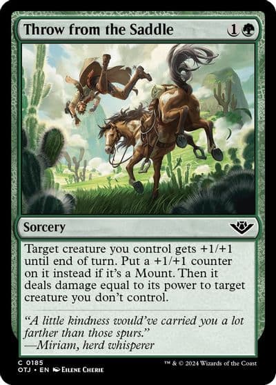 Throw from the Saddle Outlaws of Thunder Junction Magic card