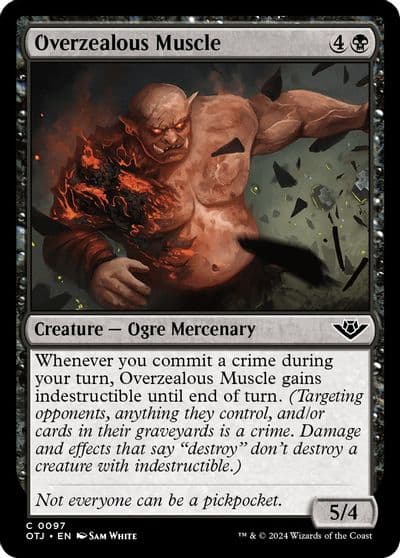 Overzealous Muscle Outlaws of Thunder Junction Magic card