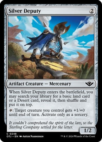 Silver Deputy Outlaws of Thunder Junction Magic card