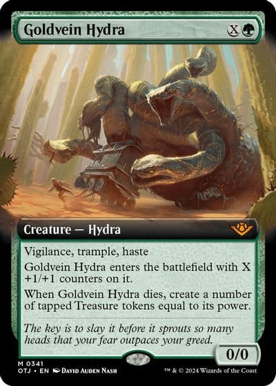 Goldvein Hydra Extended Art Outlaws of Thunder Junction Magic card