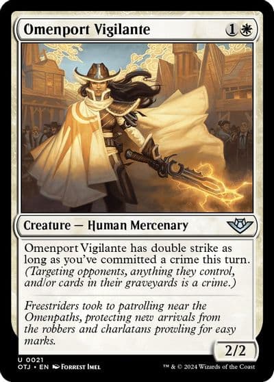 Omenport Vigilante Outlaws of Thunder Junction Magic card