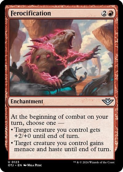 Ferocification Outlaws of Thunder Junction Magic card