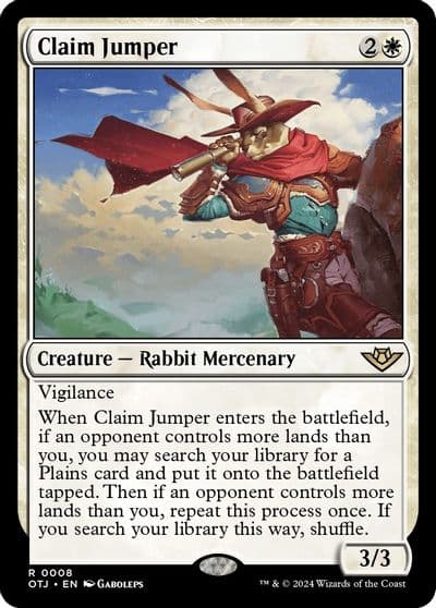 Claim Jumper Outlaws of Thunder Junction Magic card