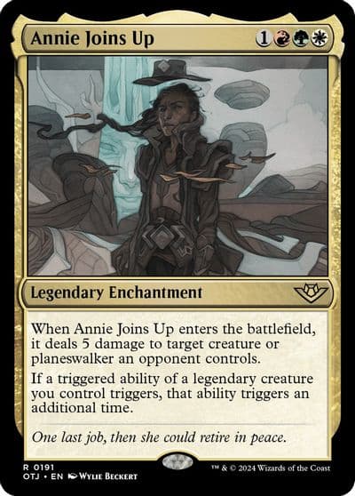 Annie Joins Up Outlaws of Thunder Junction Magic card