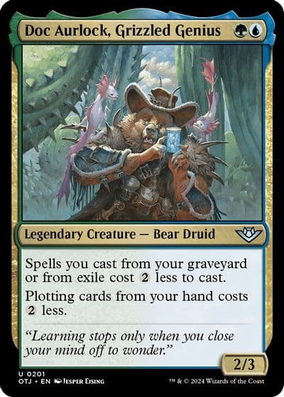 Doc Aurlock Grizzled Genius Outlaws of Thunder Junction Magic card