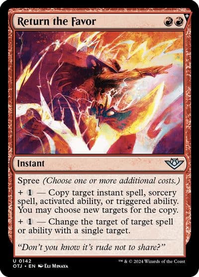 Return the Favor Outlaws of Thunder Junction Magic card