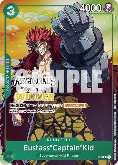EustassCaptainKid Offline Regional 2024 Vol 2 Winner One Piece Promotion Cards One Piece card