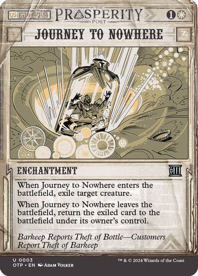 Journey to Nowhere Outlaws of Thunder Junction: Breaking News Magic card