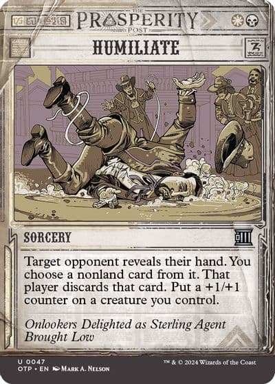 Humiliate Outlaws of Thunder Junction: Breaking News Magic card