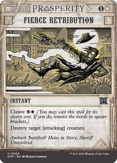 Fierce Retribution Outlaws of Thunder Junction: Breaking News Magic card