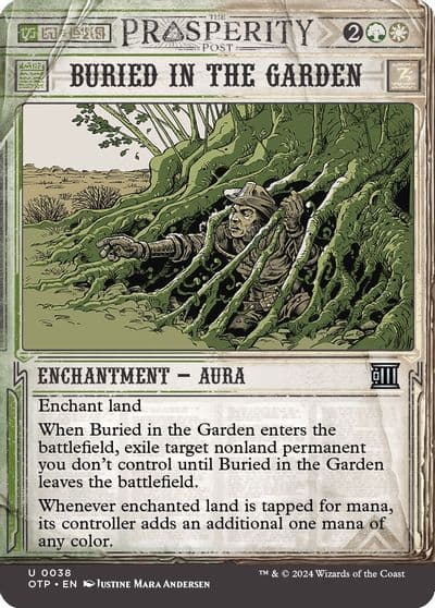 Buried in the Garden Outlaws of Thunder Junction: Breaking News Magic card