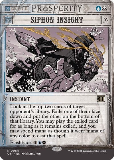 Siphon Insight Outlaws of Thunder Junction: Breaking News Magic card