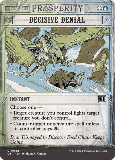 Decisive Denial Outlaws of Thunder Junction: Breaking News Magic card