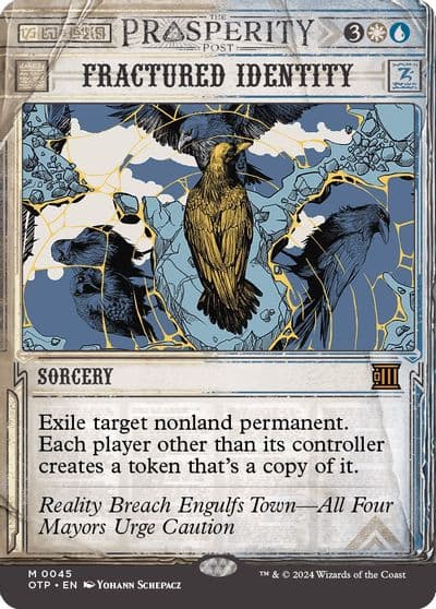 Fractured Identity Outlaws of Thunder Junction: Breaking News Magic card