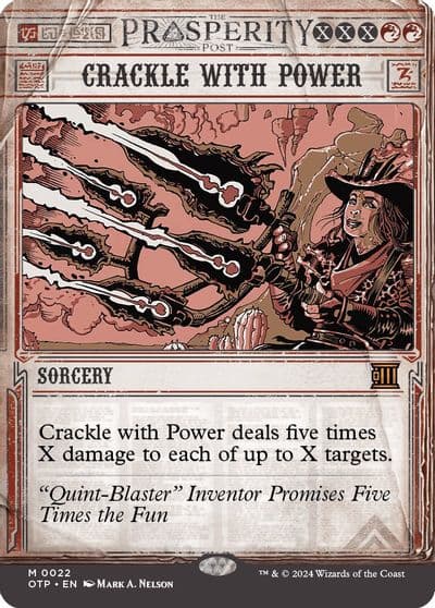 Crackle with Power Outlaws of Thunder Junction: Breaking News Magic card
