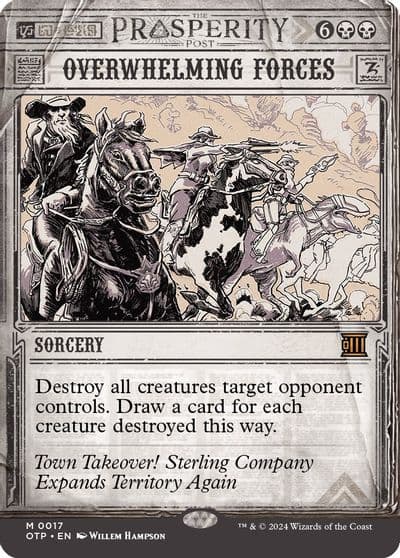 Overwhelming Forces Outlaws of Thunder Junction: Breaking News Magic card
