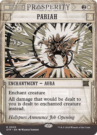 Pariah Outlaws of Thunder Junction: Breaking News Magic card