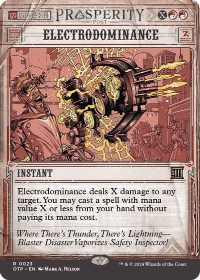 Electrodominance Outlaws of Thunder Junction: Breaking News Magic card