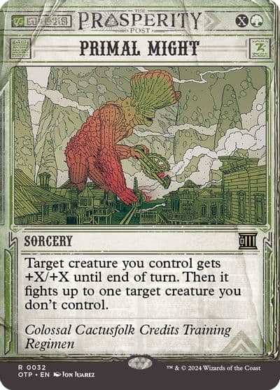 Primal Might Outlaws of Thunder Junction: Breaking News Magic card