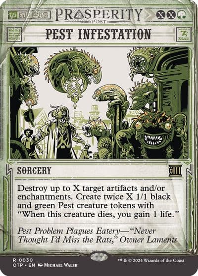 Pest Infestation Outlaws of Thunder Junction: Breaking News Magic card