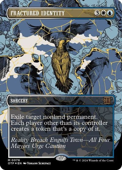 Fractured Identity Textured Foil Outlaws of Thunder Junction: Breaking News Magic card