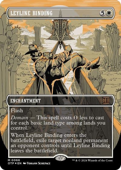 Leyline Binding Textured Foil Outlaws of Thunder Junction: Breaking News Magic card
