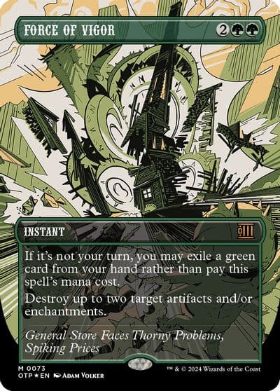 Force of Vigor Textured Foil Outlaws of Thunder Junction: Breaking News Magic card