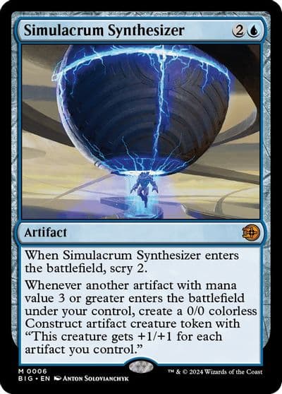 Simulacrum Synthesizer Outlaws of Thunder Junction: The Big Score Magic card