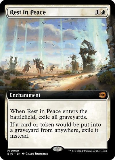 Rest in Peace Extended Art Outlaws of Thunder Junction: The Big Score Magic card