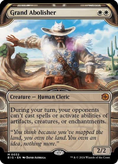 Grand Abolisher Showcase Outlaws of Thunder Junction: The Big Score Magic card