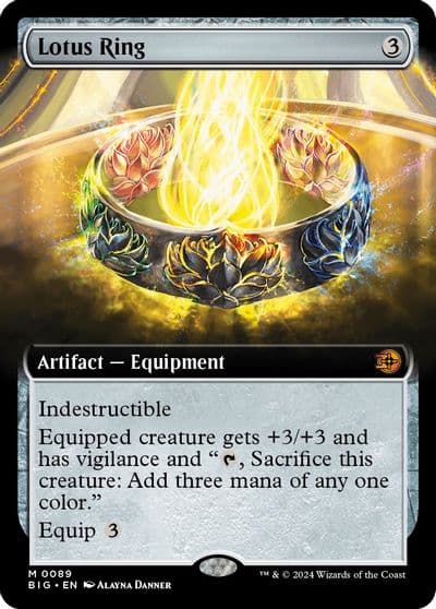 Lotus Ring Extended Art Outlaws of Thunder Junction: The Big Score Magic card