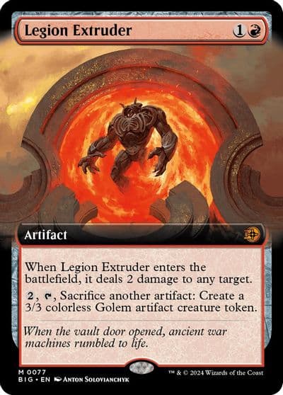 Legion Extruder Extended Art Outlaws of Thunder Junction: The Big Score Magic card