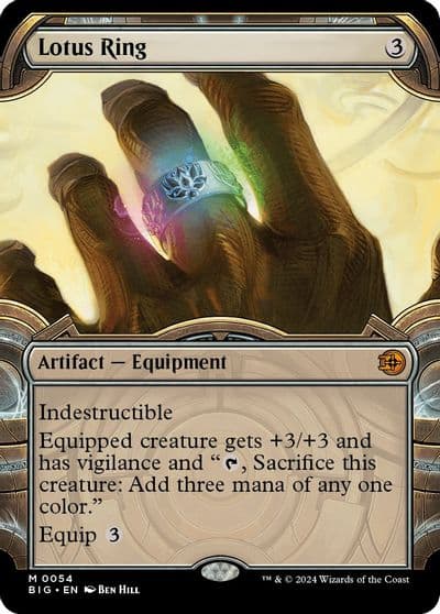 Lotus Ring Showcase Outlaws of Thunder Junction: The Big Score Magic card