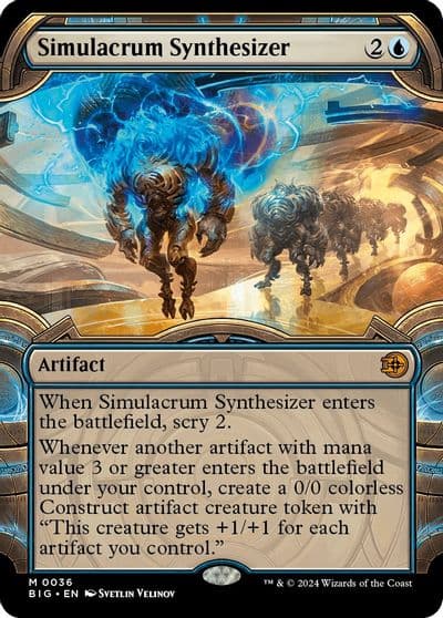 Simulacrum Synthesizer Showcase Outlaws of Thunder Junction: The Big Score Magic card