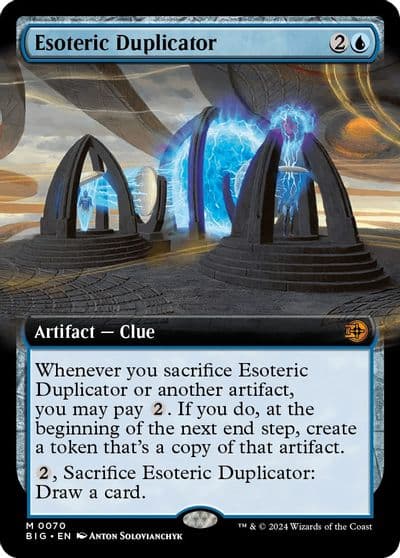 Esoteric Duplicator Extended Art Outlaws of Thunder Junction: The Big Score Magic card