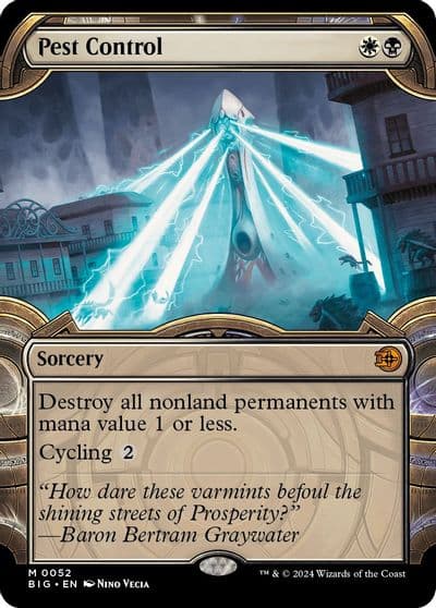 Pest Control Showcase Outlaws of Thunder Junction: The Big Score Magic card